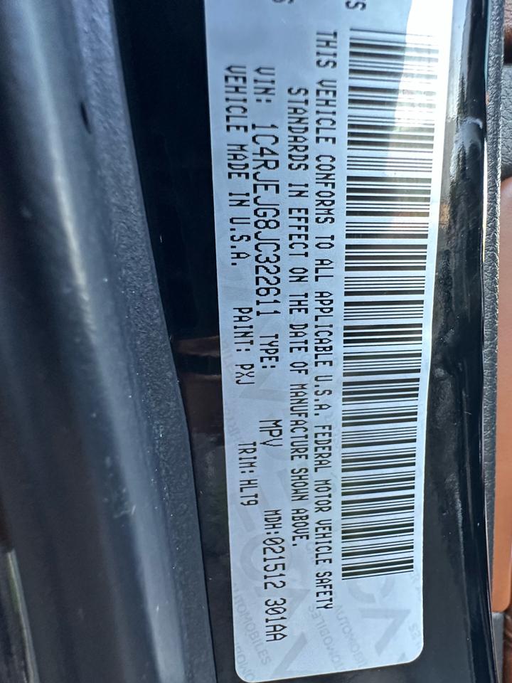 Jeep Grand Cherokee Summit 4x2 2018