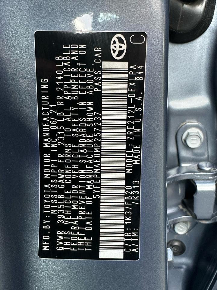 Toyota Corolla LE CVT (Natl) 2021