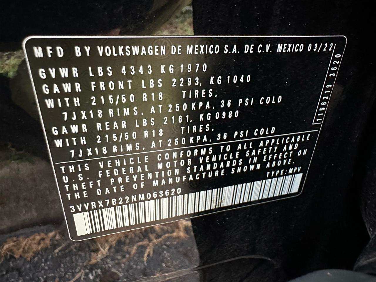 Volkswagen Taos SE FWD 2022
