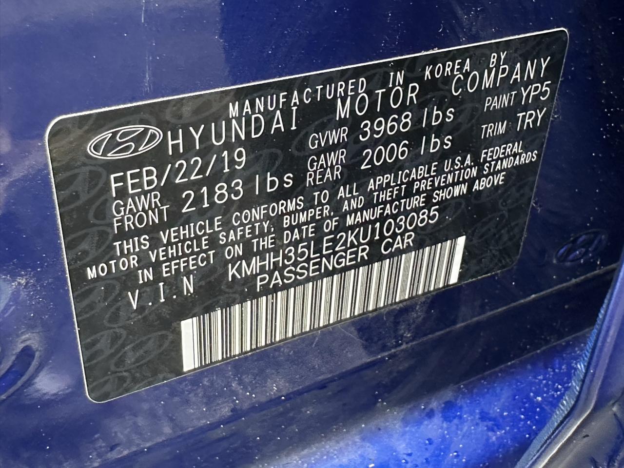Hyundai Elantra GT Auto 2019