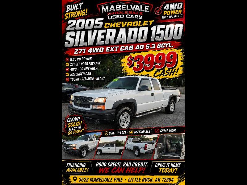 Chevrolet Silverado 1500 Work Truck Ext. Cab Short Bed 4WD 2005