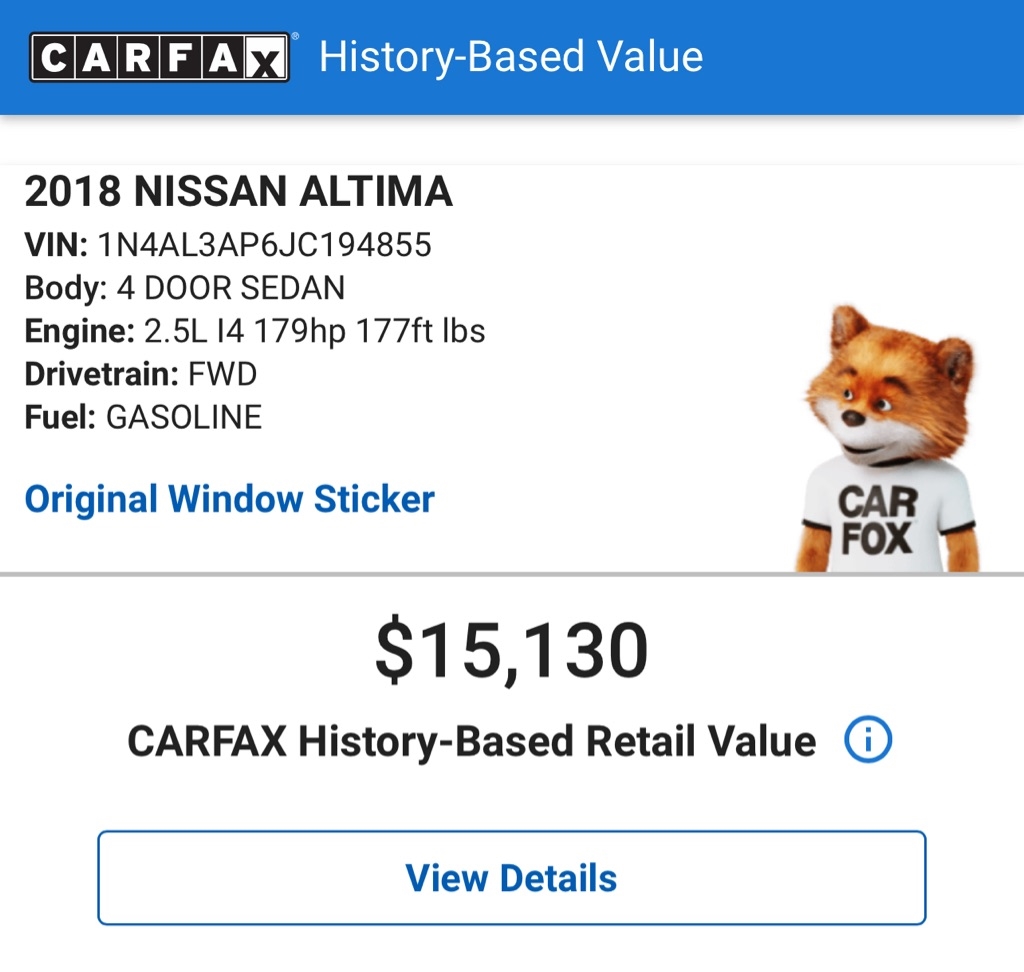2018 Nissan Altima 2.5 SL