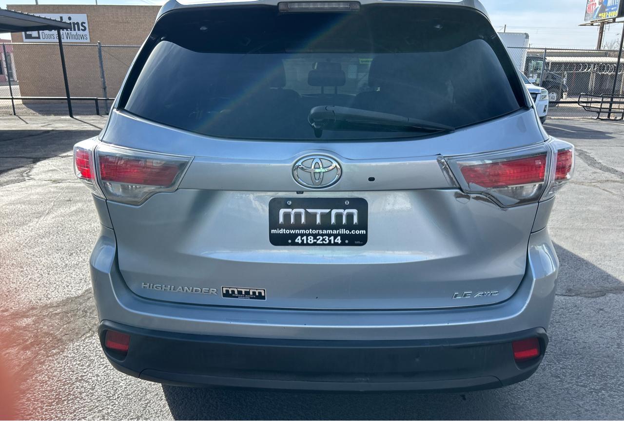Toyota Highlander LE AWD V6 2016