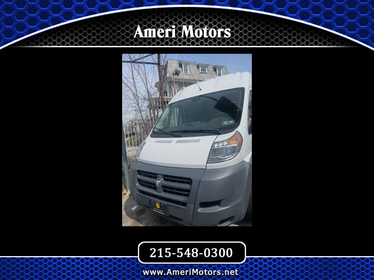 2017 RAM ProMaster Cargo Van 2500 High Roof 159" WB