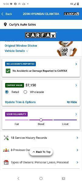 Hyundai Elantra 4dr Sdn Auto 2014