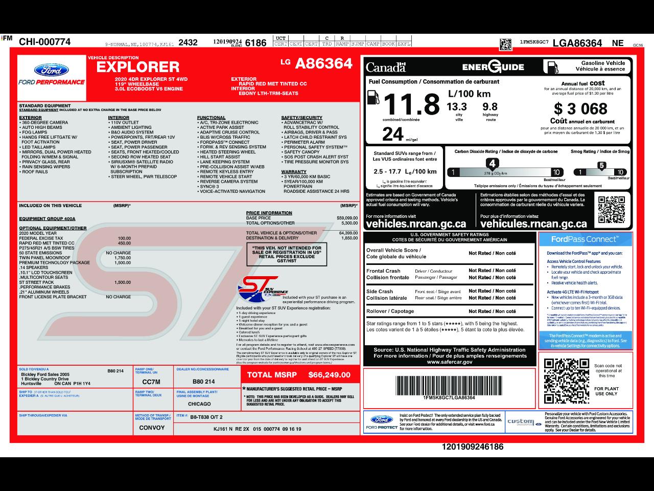 Ford Explorer ST 4WD 2020