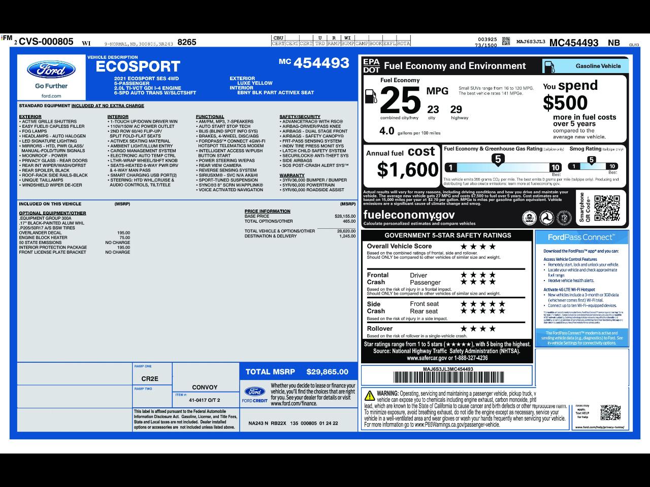 Ford EcoSport SES 4WD 2021