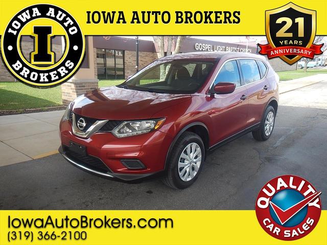 Red 2016 Nissan Rogue S AWD SUV / Crossover All-Wheel Drive Continuously Variable Transmission