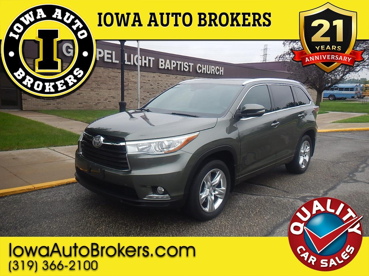 Toyota Highlander Limited AWD V6 2014
