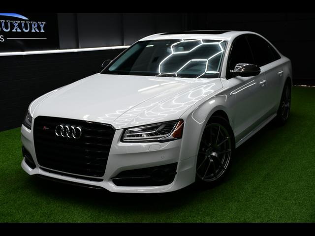 GLACIER WHITE METALLIC 2018 Audi S8 Plus 4.0T quattro Sedan All-Wheel Drive Automatic