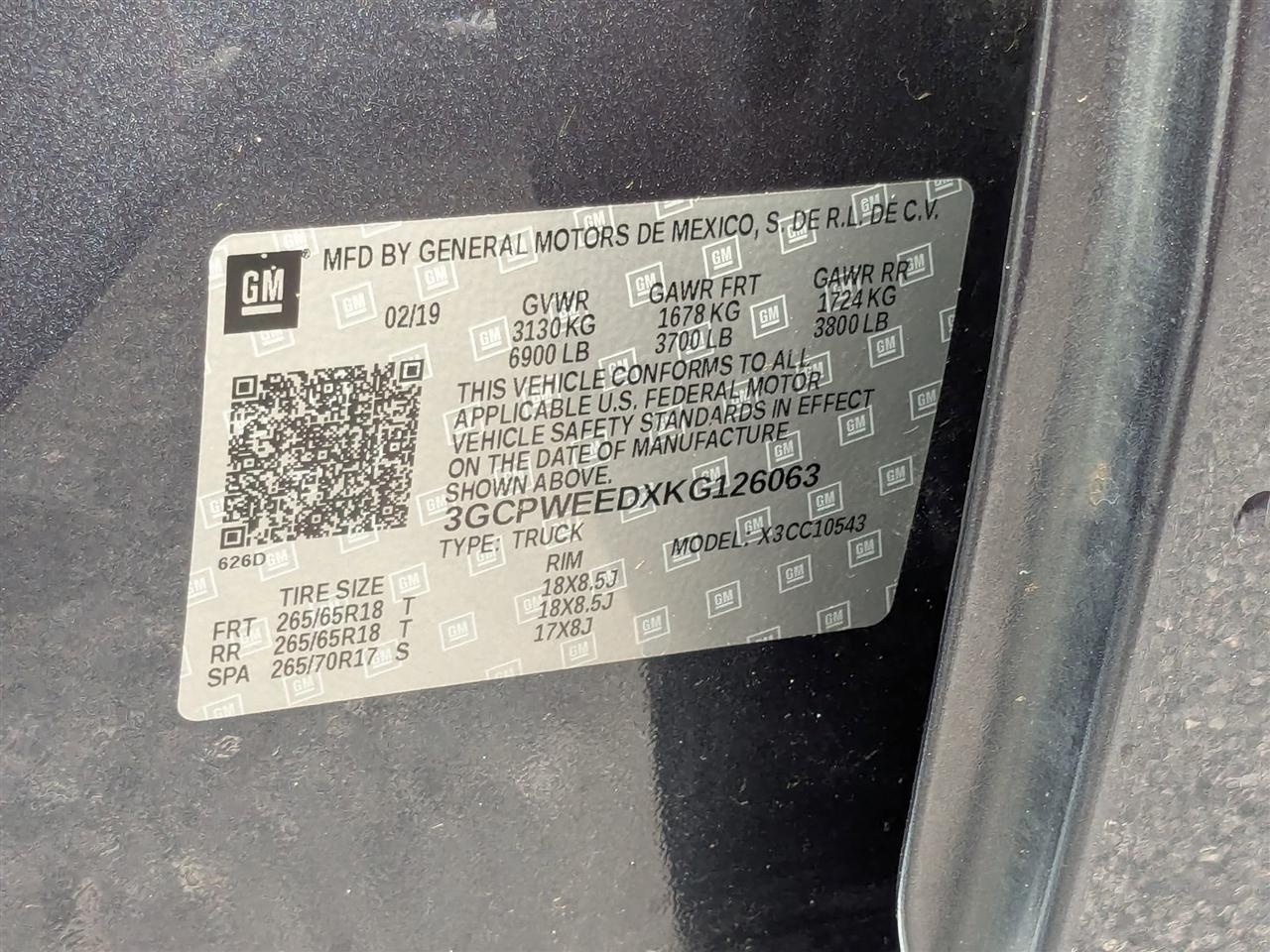 Chevrolet Silverado 1500  2019