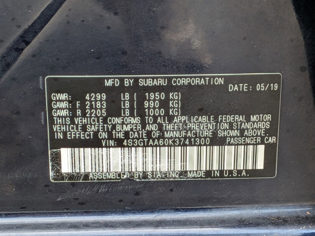 Subaru Impreza  2019