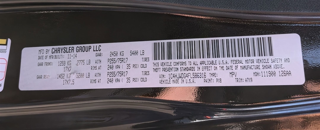 Jeep Wrangler Unlimited  2015