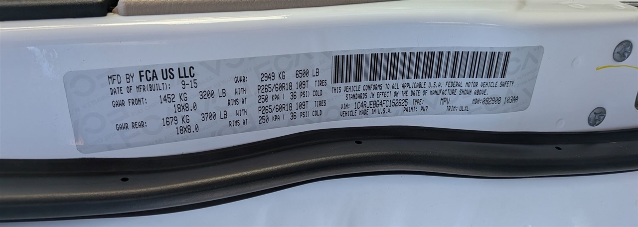 Jeep Grand Cherokee  2015