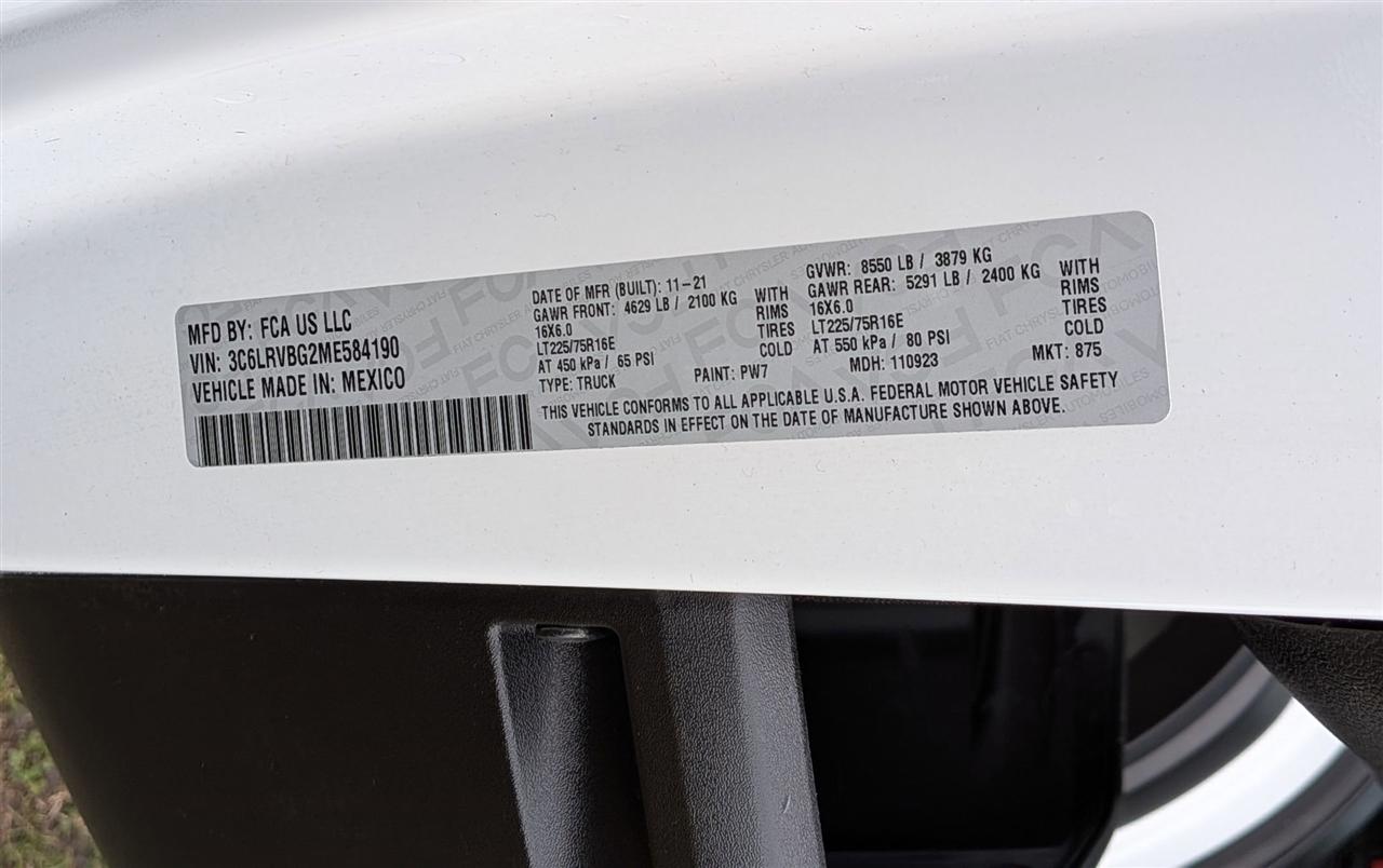 RAM ProMaster Cargo Van  2021