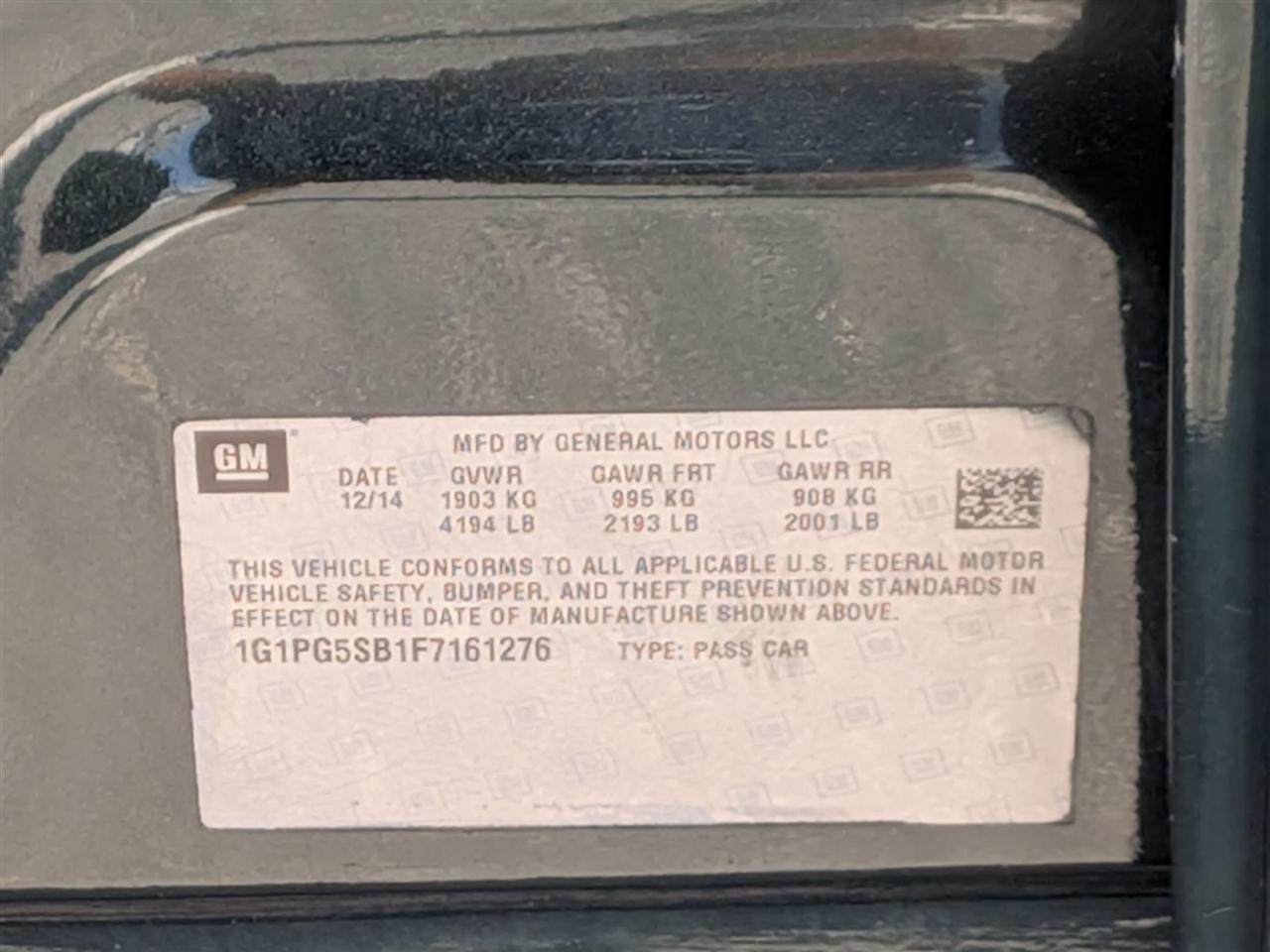 Chevrolet Cruze  2015