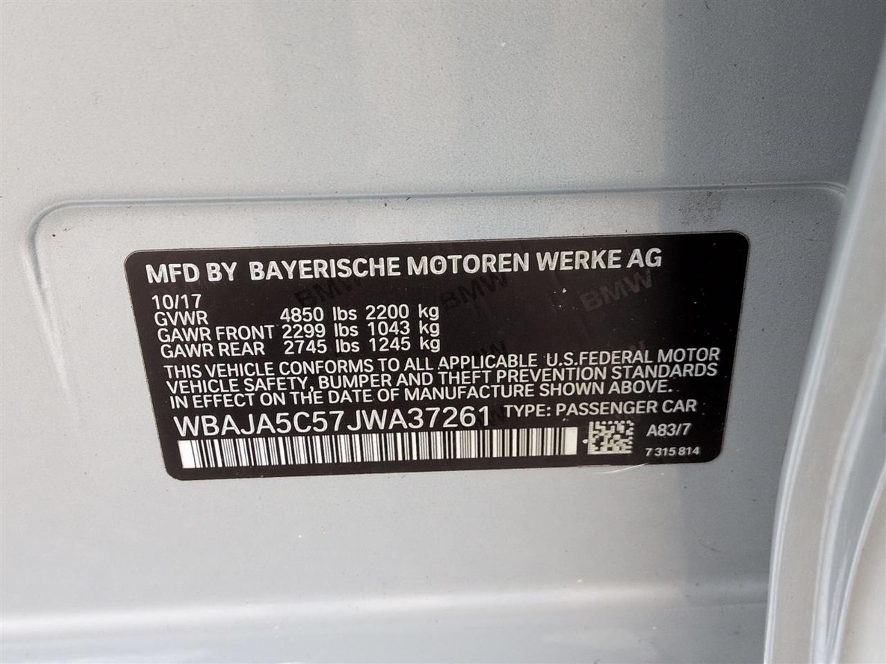 BMW 5 Series  2018