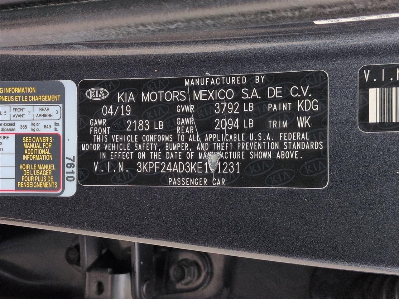 Kia Forte  2019