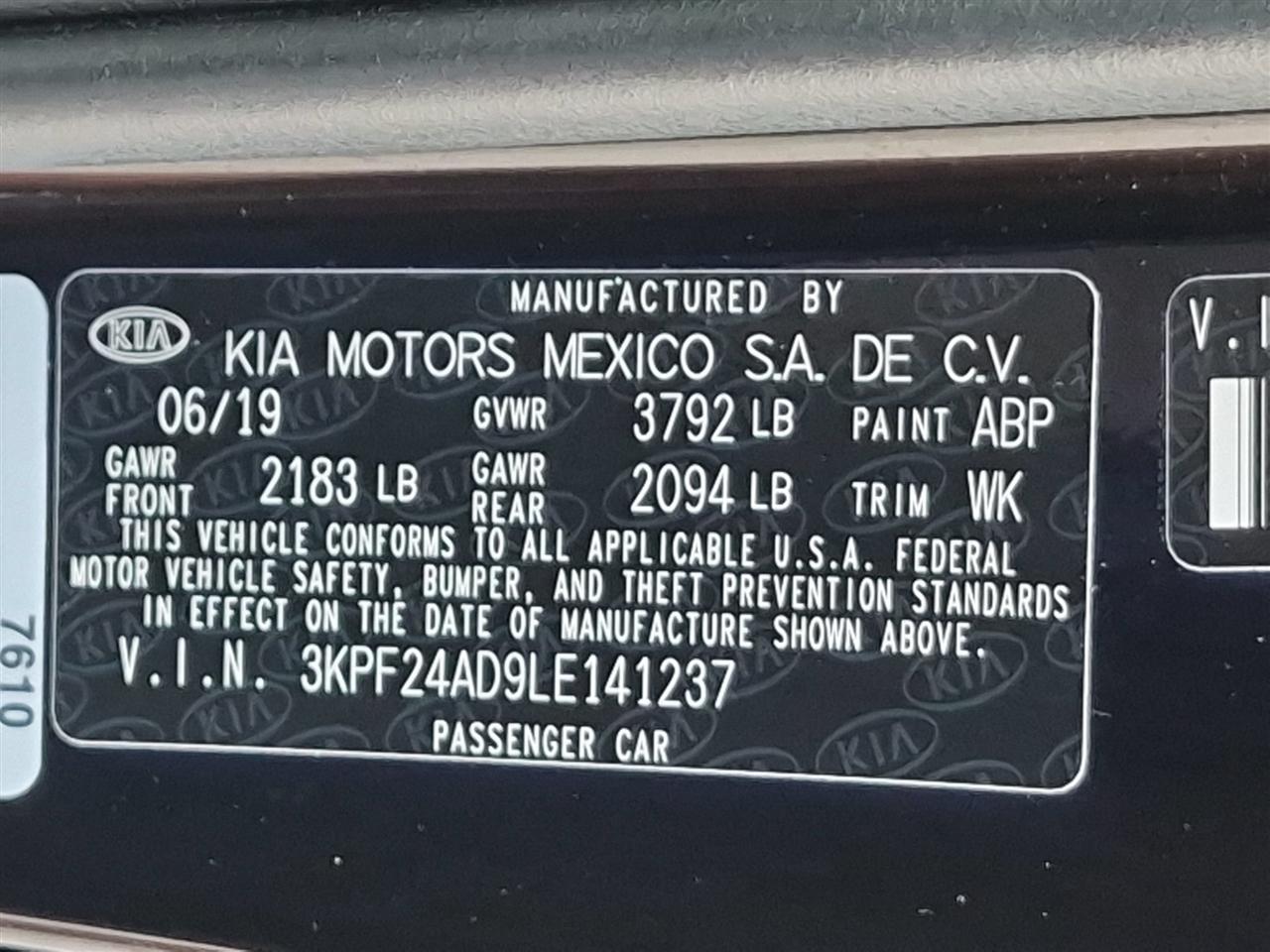 Kia Forte  2020