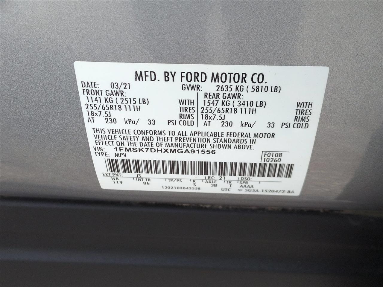Ford Explorer XLT 2021