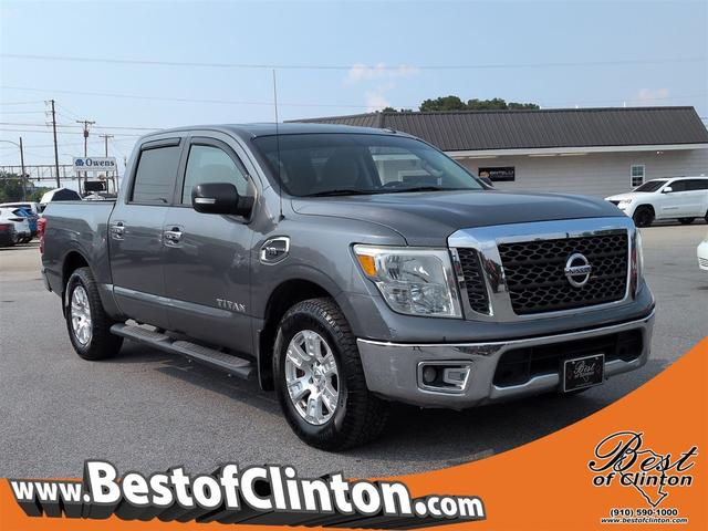 Gray 2017 Nissan Titan Pickup Truck 4X2 7-Speed Automatic