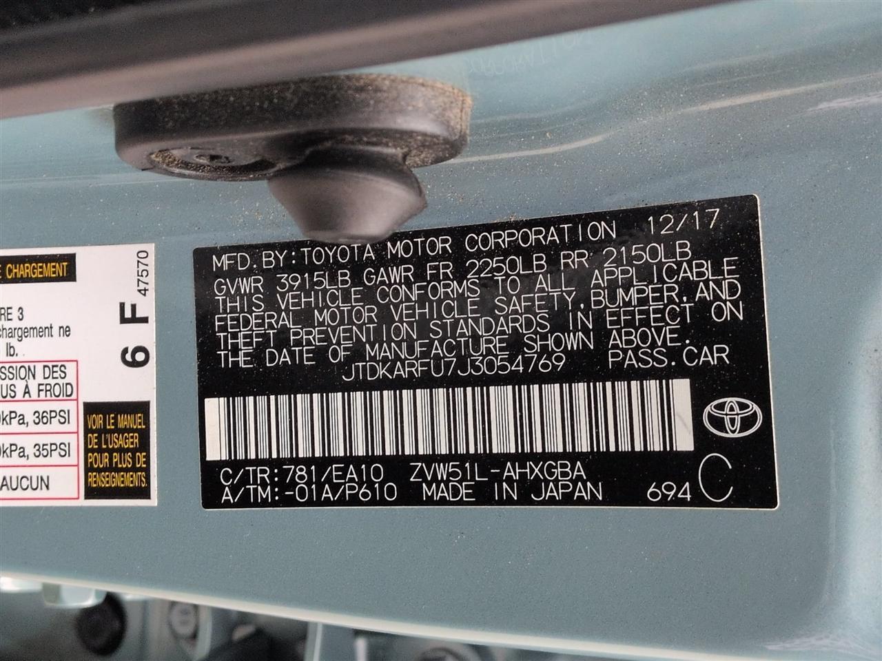 Toyota Prius Prius IV 2018