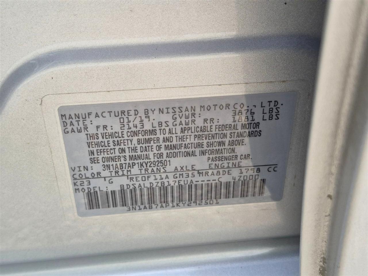Nissan Sentra SV CVT *Ltd Avail* 2019