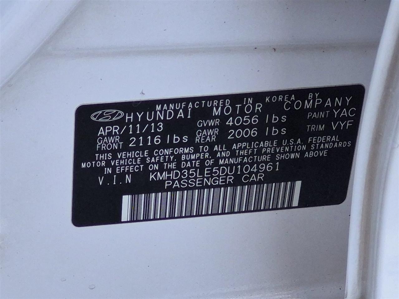 Hyundai Elantra GT Sport 1.6L 6A 2013