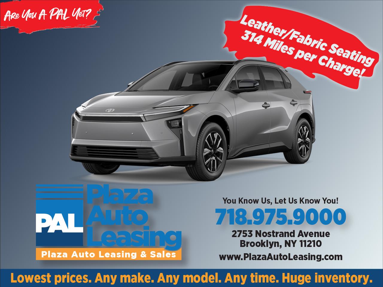 2026 Toyota bZ XLE Plus