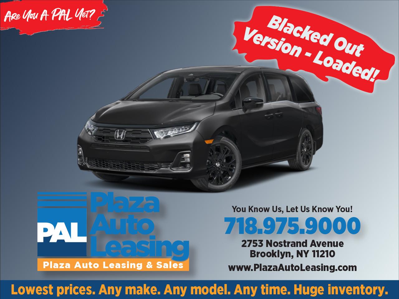 2026 Honda Odyssey Sport-L BLACKOUT Edition