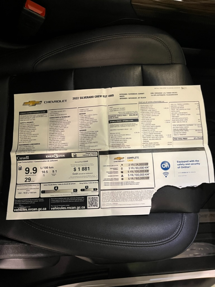 Chevrolet Silverado 1500 RST Crew Cab 4WD 2022 Chevrolet Silverado 1500 RST Crew Cab 4WD 2022