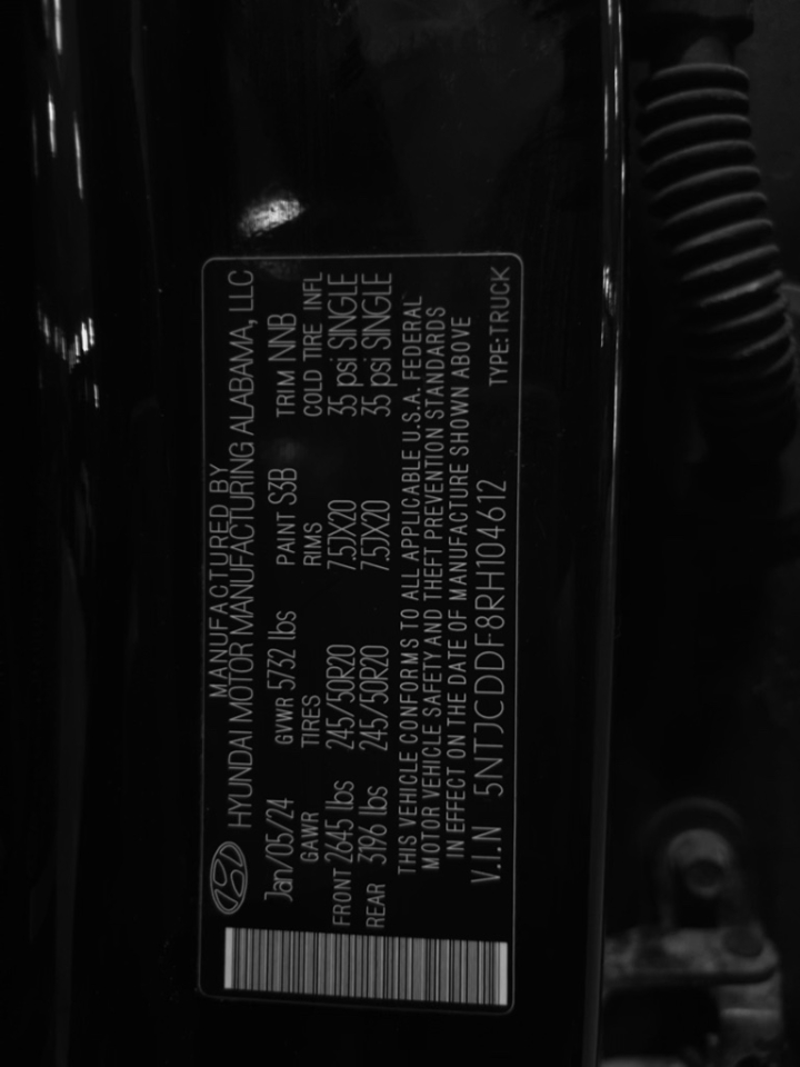 Hyundai Santa Cruz SEL AWD 2024 Hyundai Santa Cruz SEL AWD 2024