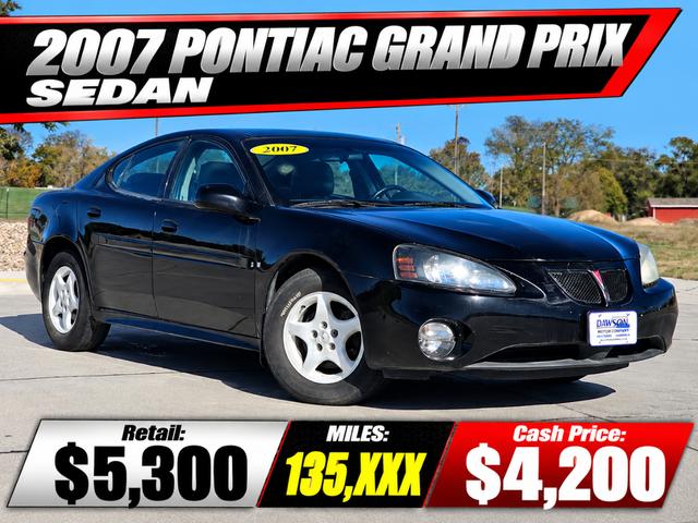 Black 2007 Pontiac Grand Prix Sedan Front-Wheel Drive Automatic