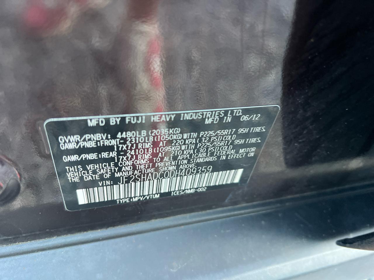 Subaru Forester 4dr Auto 2.5X Premium 2013