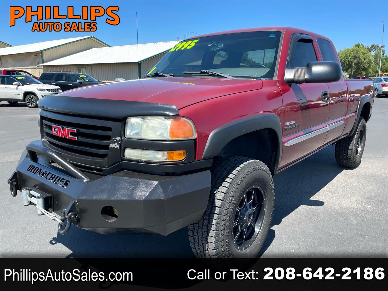 GMC Sierra 2500HD Ext Cab 143.5" WB 4WD SLE 2004