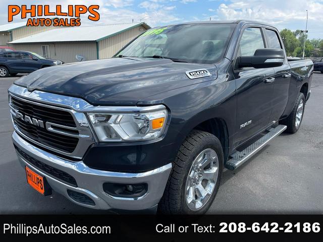 Gray 2019 RAM 1500 Pickup Truck Four-Wheel Drive Automatic