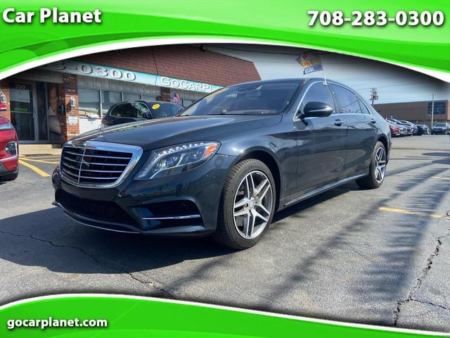 Blue 2015 Mercedes-Benz S-Class S 550 4MATIC Sedan All-Wheel Drive Automatic