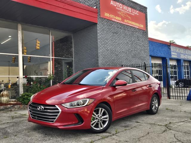 Red 2018 Hyundai Elantra Limited FWD Sedan Front-Wheel Drive Automatic