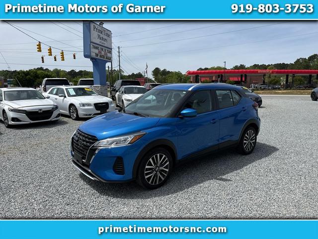 Blue 2021 Nissan Kicks SV FWD SUV / Crossover Front-Wheel Drive Continuously Variable Transmission