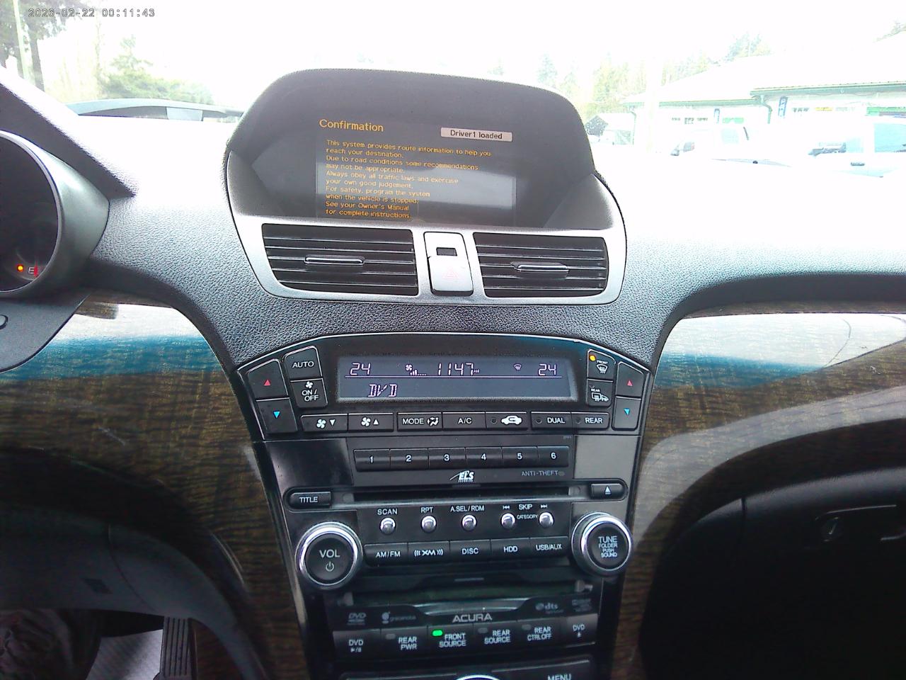 Acura MDX 6-Spd AT w/Advance Package 2012