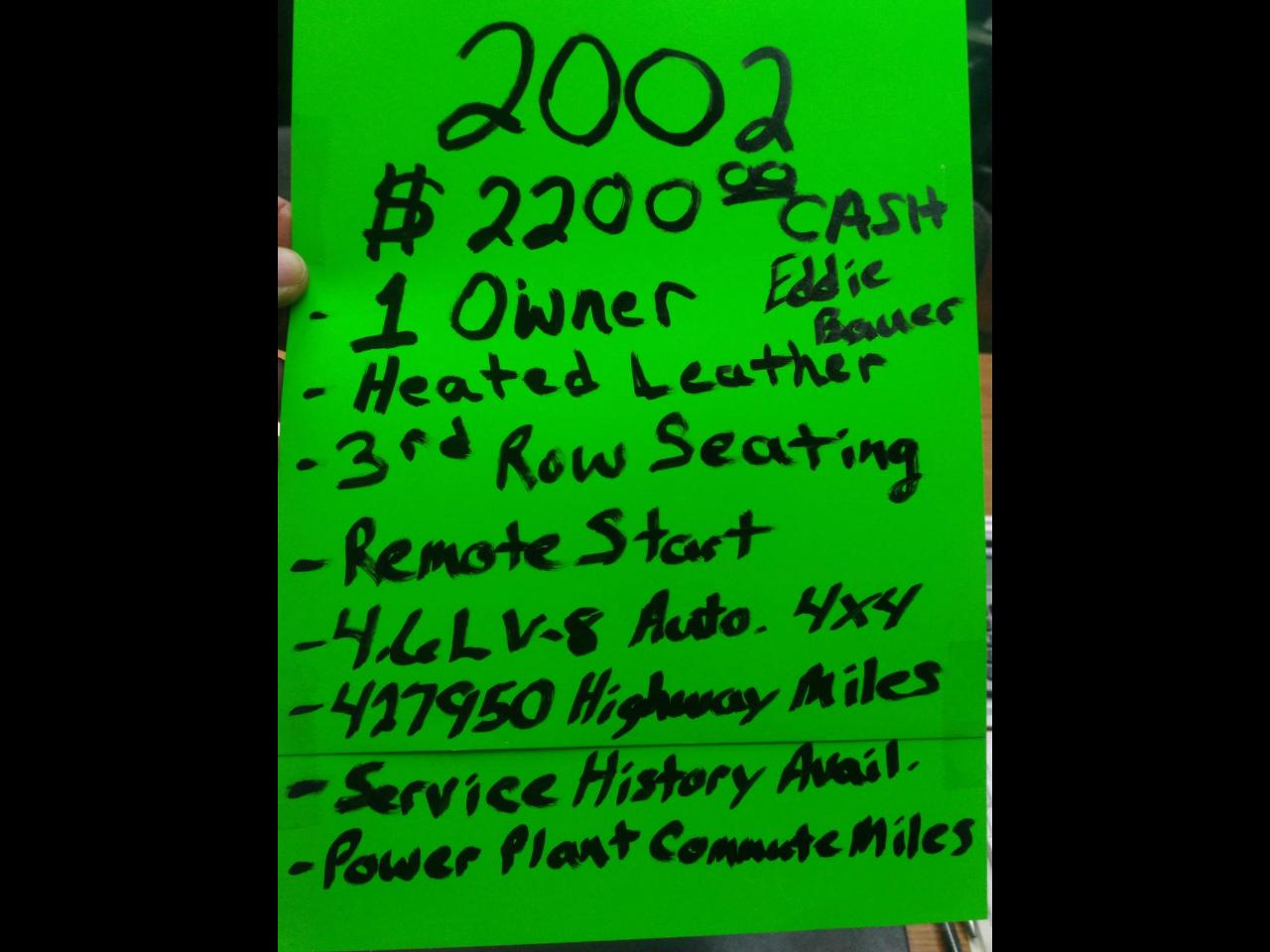 Ford Explorer Eddie Bauer 4WD 2002