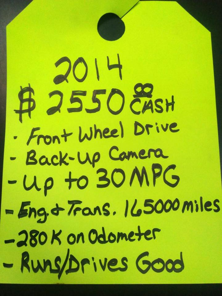 Ford Escape S FWD 2014
