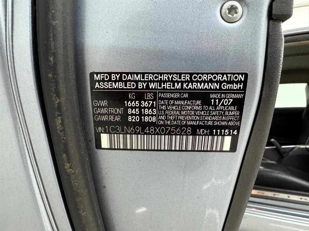 Chrysler Crossfire 2dr Cpe Limited 2008