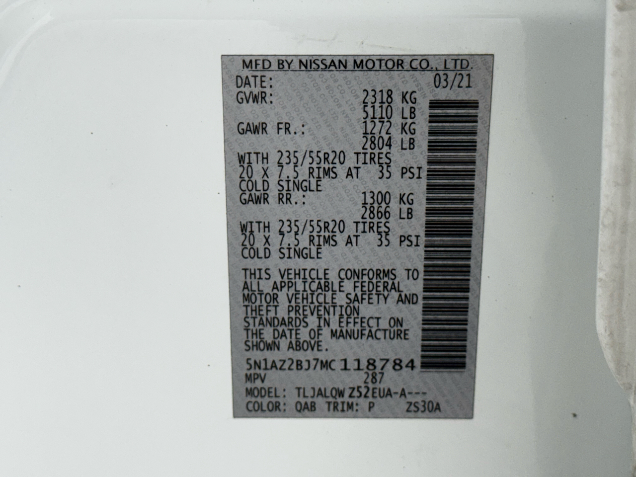 Nissan Murano SV AWD 2021