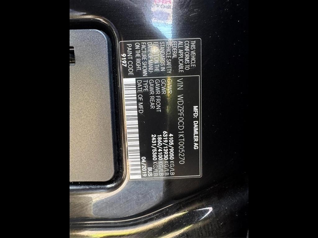 Mercedes-Benz Sprinter Passenger Van 2500 High Roof V6 144" RWD 2019