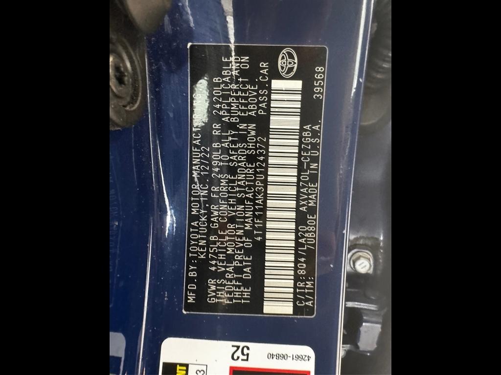 Toyota Camry XLE Auto (Natl) 2023