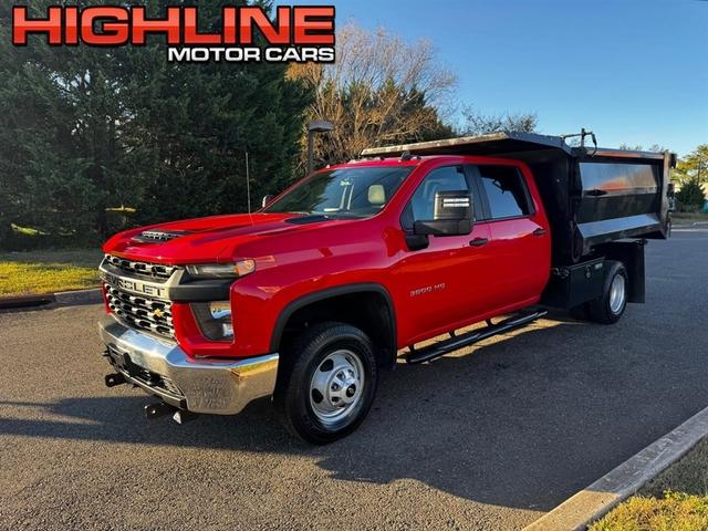 Red 2021 Chevrolet Silverado 3500HD Chassis Work Truck Crew Cab 4WD Pickup Truck Four-Wheel Drive 6-Speed Automatic