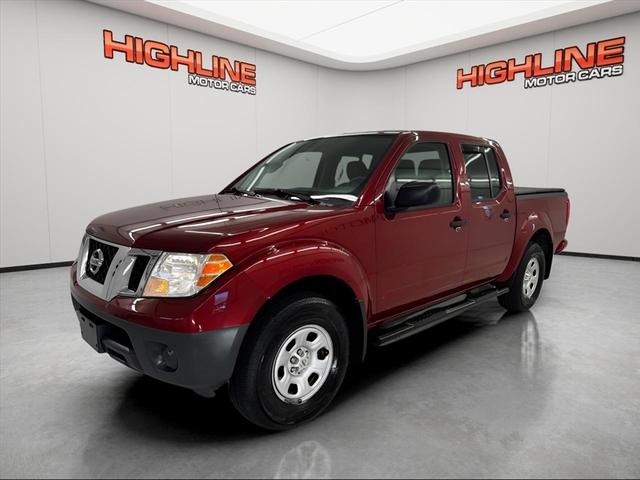 Red 2018 Nissan Frontier S Crew Cab 4WD Pickup Truck Four-Wheel Drive 6-Speed Automatic
