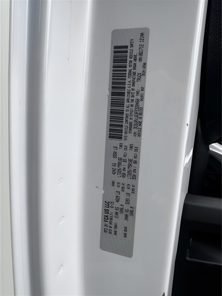 RAM ProMaster Cargo Van 3500 Extended High Roof 159" WB 2015