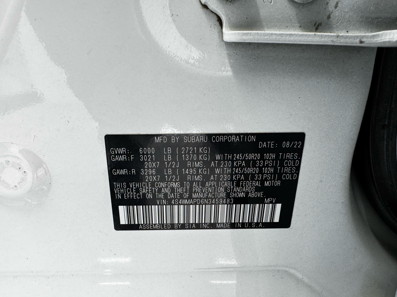 Subaru Ascent Limited 7-Passenger 2022